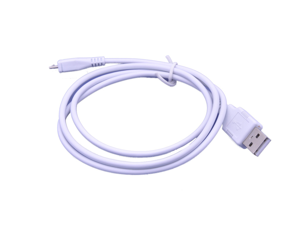 28/24AWG USB 2.0 cable A Male to Micro B 5pin Male White Jacket
