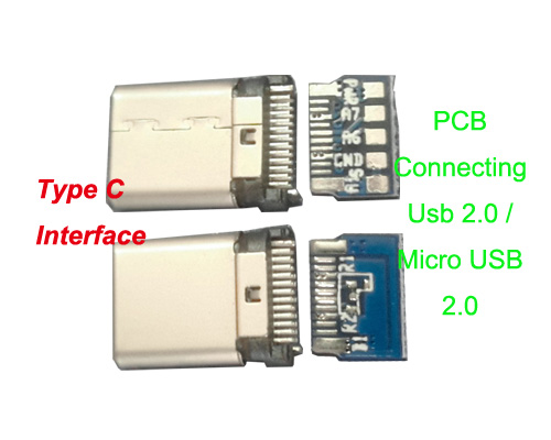 Type C to Usb 2.0/ Micro Usb 2.0 Connector Adapter