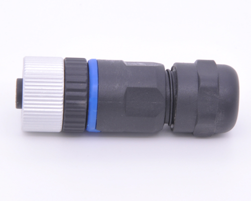 M12 Field Installable Connector 8 Pin A-Coding Plastic Shell