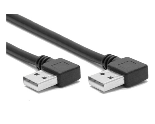 USB 2.0 Hard Disk Data Cable, Right Angle A M to A M Plug 