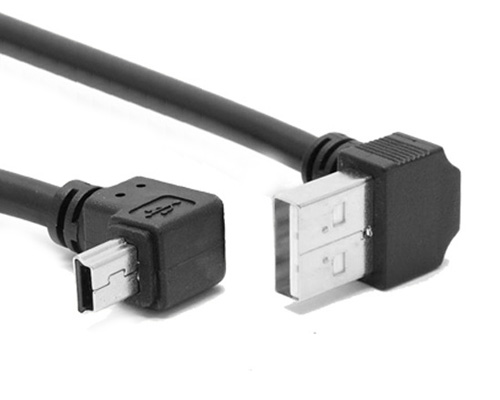 Custom USB to Up Angle MINI USB Cable Inc