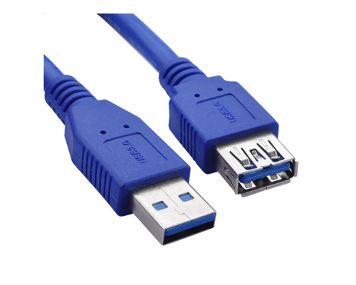 Usb 3.0 Extension Cable, Blue Type A Male To A Female Data Cable 