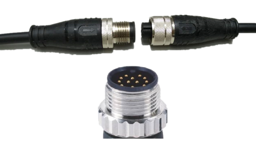 M12 Male to Female Cable and Cordset, 3 Pin IP67 Waterproof Connector