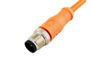 Shielded M12 Male Molded Cable, 3P 4P 5P 6P Connector